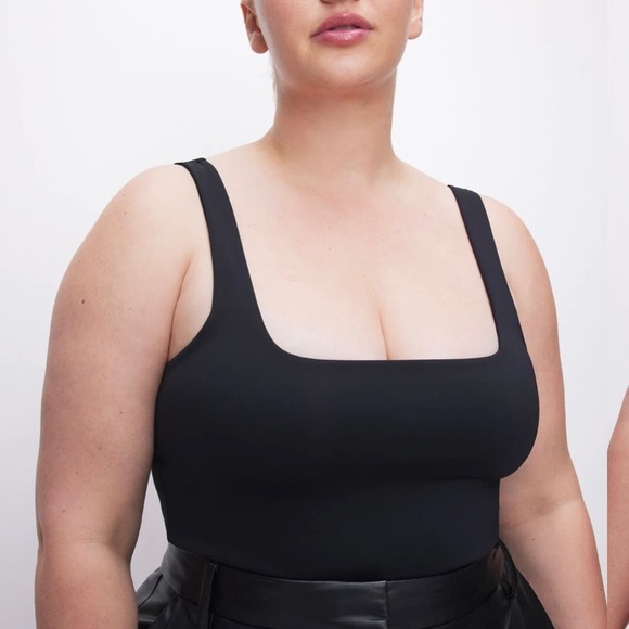 Good American Scuba Modern Tank Bodysuit NWT NEW Black Size 8 5X DD Plus Thong - Picture 7 of 14